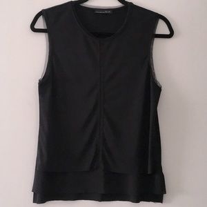 Zara woman’s black layered tank blouse, SM
